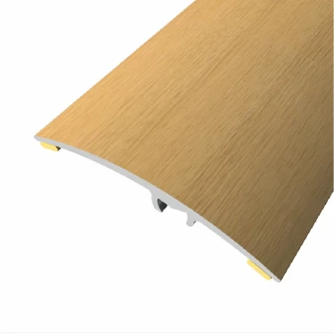 Barre de seuil en aluminium décor chêne verni mat 50 - 4,7 x 270 cm adhésif