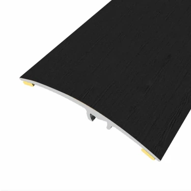 Barre de seuil en aluminium décor Noir 20 - 4,7 x 270 cm adhésif