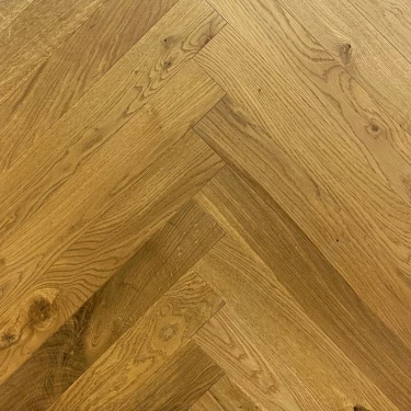 Parquet bois Chêne Semi-Massif Bâton Rompu Fumé Naturel - ép.14/3 x l.90 x L.600 mm