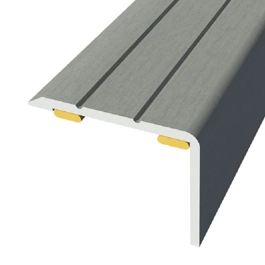 Nez de marche Aluminium Brossé 07 - 20x25x900 mm adhesive