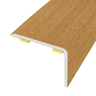 Nez de marche aluminium Chêne D4 20x25x900 mm adhesive