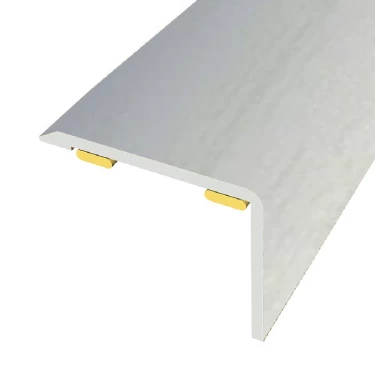Nez de marche aluminium Chêne P2 - 20x25x90 mm adhesive