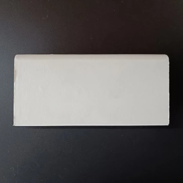 Plinthe Blanche - h.80 x ép.14 x L.2400 mm - Bord rond