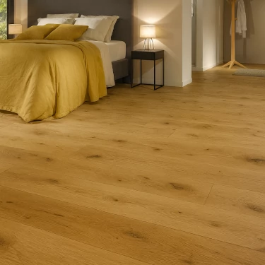 Parquet bois chêne contrecollé Sienna fumé - ép. 14/3 x l.190 x L.2200 mm