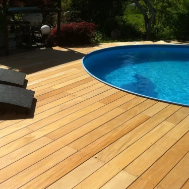 Lames de terrasses Garapa - ép.20 x l.140 mm - Longueur 2,15 m