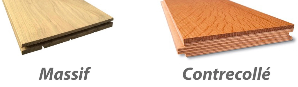La différence entre le parquet bois massif et contrecollé