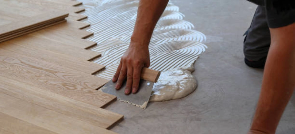 Parquet bois pose collée