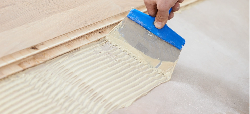 Parquet pose collée