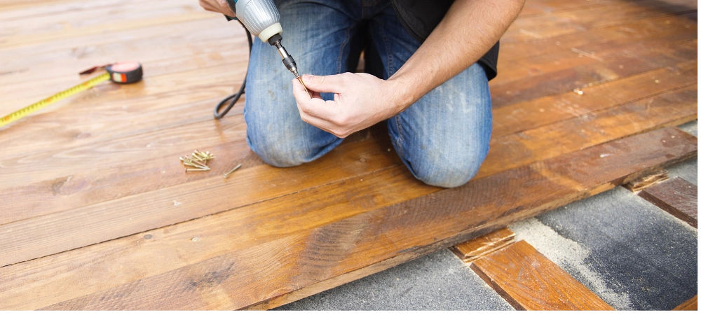 Parquet pose clouée