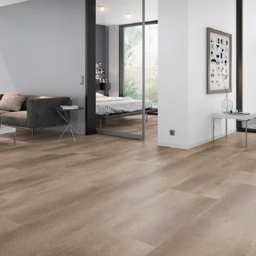 Sol Vinyle Clipsable Metal Concrete Brown - ép.6/0.55 x l.470 x L.925 mm