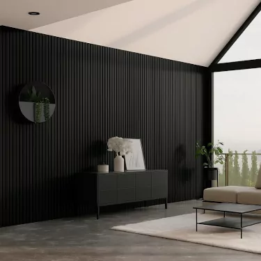 Panneau Mural Tocca Vitesse Noir - ép.21 x l.52 x L.2700 mm