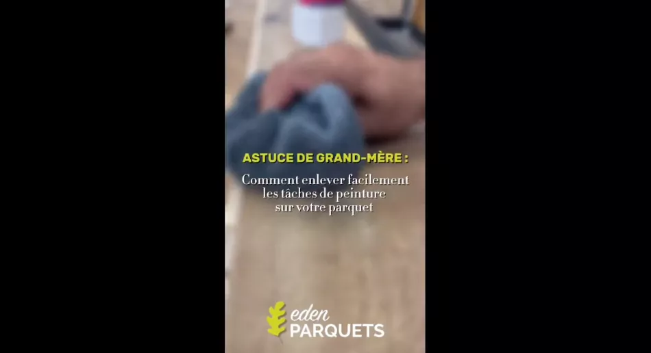 Enlever une tache de peinture