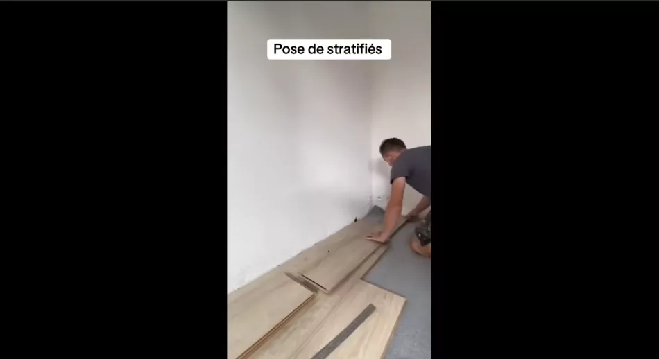Pose de stratifiés