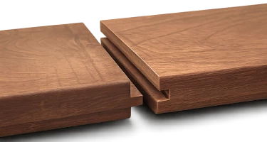 Emboitement des lames terrasse aboutable